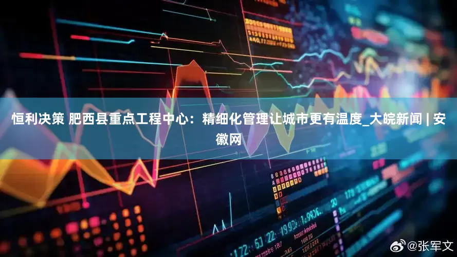 恒利决策 肥西县重点工程中心：精细化管理让城市更有温度_大皖新闻 | 安徽网